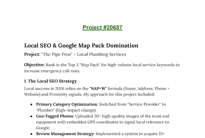 do local SEO for google my business profile